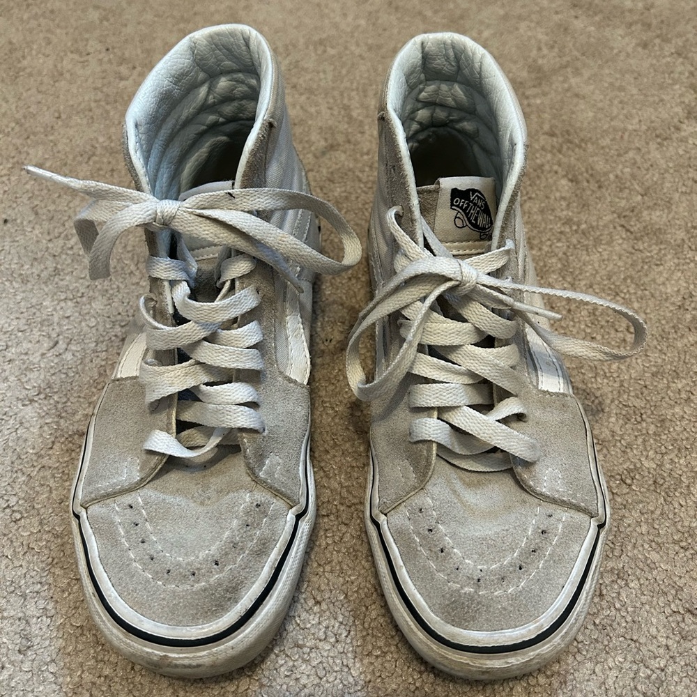 Grey Vans SK8-Hi trainers